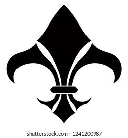 Fleur de lys symbol. Vector illustration design