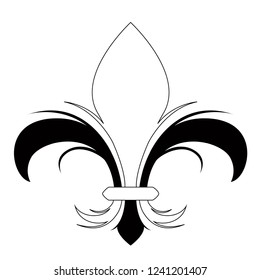 Fleur de lys symbol. Vector illustration design