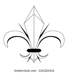 Fleur de lys symbol. Vector illustration design