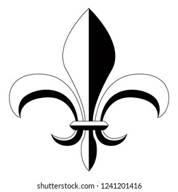 Fleur De Lys Symbol Vector Illustration Stock Vector (Royalty Free ...