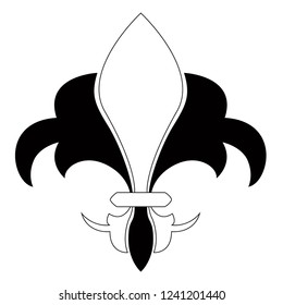 Fleur de lys symbol. Vector illustration design