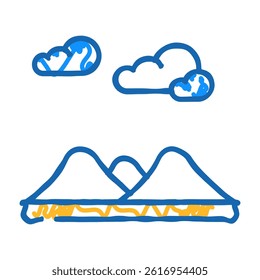 fleur de sel doodle icon sketch vector. fleur de sel sign. isolated symbol illustration