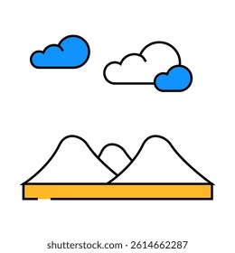 fleur de sel line icon vector. fleur de sel sign. isolated symbol illustration