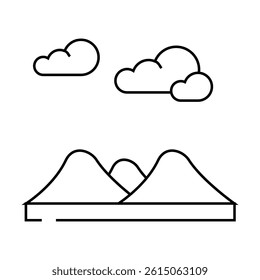 fleur de sel line icon vector. fleur de sel sign. isolated contour symbol black illustration