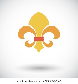 Fleur. Flat vector icon for mobile and web applications. Vector illustration.