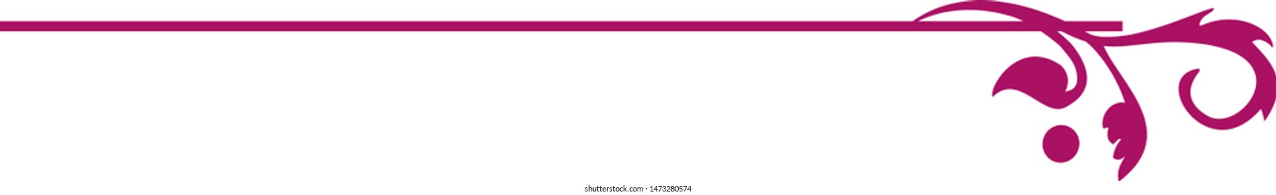 Fleur / Floral Decorative Decal element