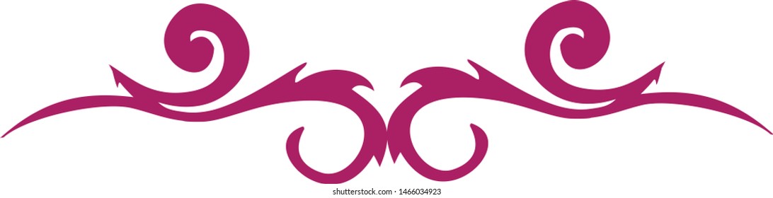 Fleur / Floral Line Decal element