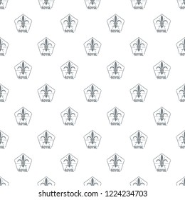 Fleur pattern vector seamless repeat for any web design