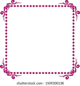 Fleur & Spade, Floral Decorative Frame Element