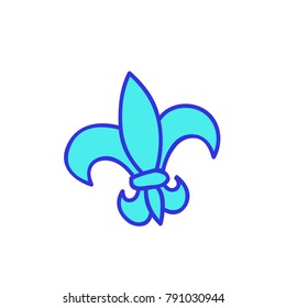 fleur-de-lis doodle icon