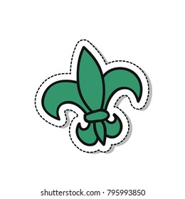 fleur-de-lis doodle icon