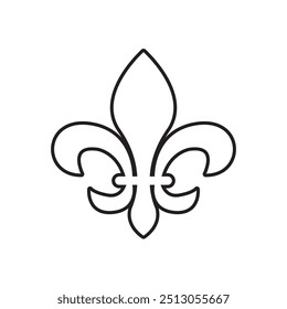 Fleur-de-lis emoji symbol vector flower ornament