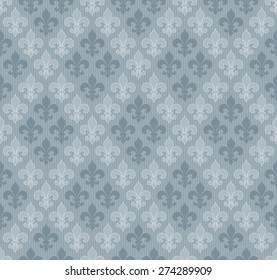 Fleur-de-lis seamless wallpaper. Vector EPS10.