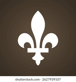 Fleur-de-lis - símbolo de la bandera de Quebec