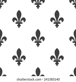 fleur-de-lys, vector seamless pattern, Editable can be used for web page backgrounds, pattern fills  
