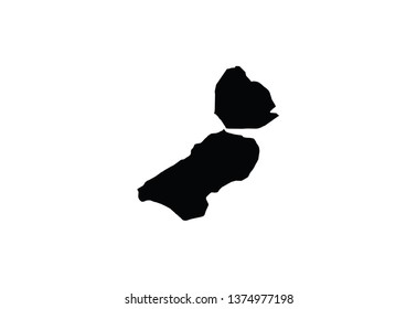 Flevoland outline map Netherlands shape Holland region