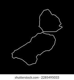 Flevoland province of the Netherlands. Vector illustration.