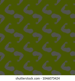 Flex arm bodybuilder with big muscles seamless pattern.