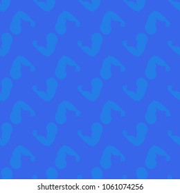 Flex arm bodybuilder with big muscles seamless pattern.