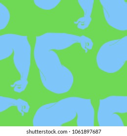 Flex arm bodybuilder with big muscles seamless pattern.