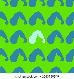 Flex arm bodybuilder with big muscles seamless pattern.