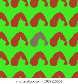 Flex arm bodybuilder with big muscles seamless pattern.