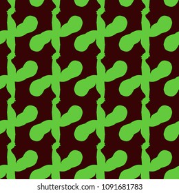 Flex arm bodybuilder with big muscles seamless pattern.