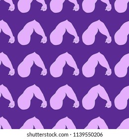 Flex arm bodybuilder with big muscles seamless pattern.
