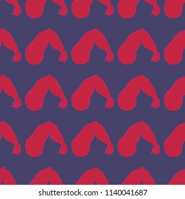 Flex arm bodybuilder with big muscles seamless pattern.