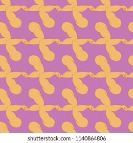 Flex arm bodybuilder with big muscles seamless pattern.