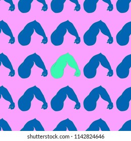 Flex arm bodybuilder with big muscles seamless pattern.