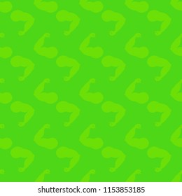 Flex arm bodybuilder with big muscles seamless pattern.