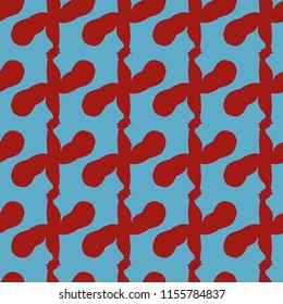 Flex arm bodybuilder with big muscles seamless pattern.