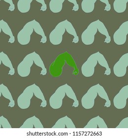 Flex arm bodybuilder with big muscles seamless pattern.