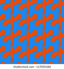 Flex arm bodybuilder with big muscles seamless pattern.