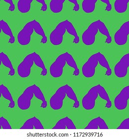Flex arm bodybuilder with big muscles seamless pattern.