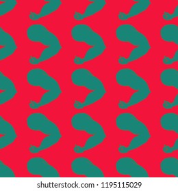 Flex arm bodybuilder with big muscles seamless pattern.