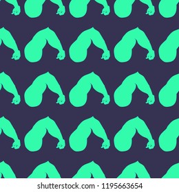 Flex arm bodybuilder with big muscles seamless pattern.