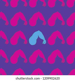 Flex arm bodybuilder with big muscles seamless pattern.