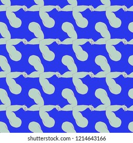 Flex arm bodybuilder with big muscles seamless pattern.