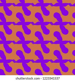 Flex arm bodybuilder with big muscles seamless pattern.