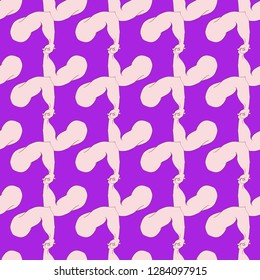 Flex arm bodybuilder with big muscles seamless pattern.