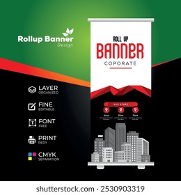 Flex Banner X Stand Template Premium cor simples