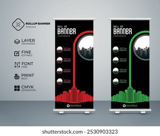 Flex Banner X Stand Template Premium cor simples