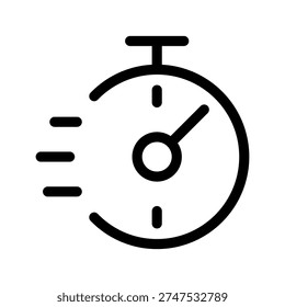 Flex Time Icon Vector Symbol Design Illustration