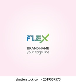 Flex Vector Logo Design, Brand Identity Design Monogram