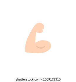 Flexed Biceps icon. Vector muscle icon
