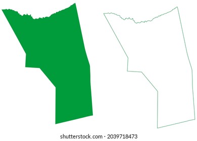 Flexeiras municipality (Alagoas state, Municipalities of Brazil, Federative Republic of Brazil) map vector illustration, scribble sketch Flexeiras map