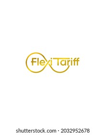 Flexi Tariff creative vector logo design 