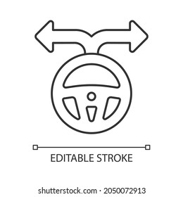 Flexibilidad para alternativas de icono lineal. Capacidad de adaptación rápida. Movilidad y adaptabilidad. Ilustración personalizable de línea delgada. Símbolo de contorno. Dibujo de contorno aislado del vector. Trazo editable